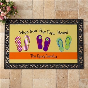 Personalized Doormat - Summer Flip Flops - 10545-M
