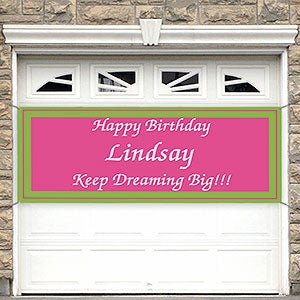 You Name It Personalized Party Banner - 45x108 - 10662-L