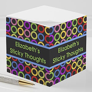 Bold Thoughts Personalized Paper Note Cube - 10671