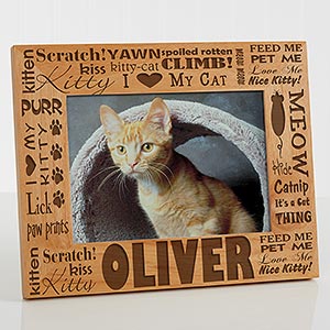 Personalized Cat Picture Frames 5x7 - Good Kitty - 10717-M