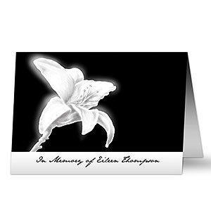 In Memory Personalized Greeting Card - 10787