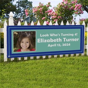 You Name It Personalized Photo Banner - 45x108 - 10934-L