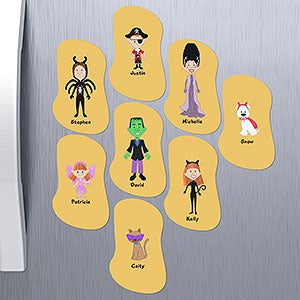 Halloween Character Collection Personalized Magnets - 10948