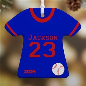 Personalized Christmas Ornaments - Sports Jersey - 1-Sided - 10976-1