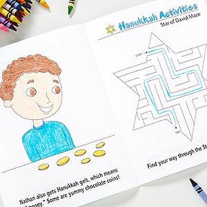 Hanukkah Personalized Coloring Book