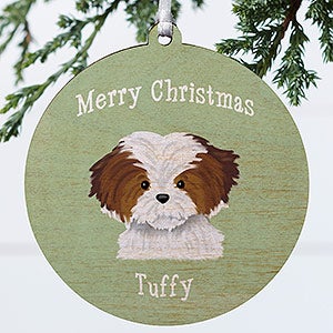 Top Dog Breeds Personalized Wood Dog Ornament - 1 Sided - 11054-1W