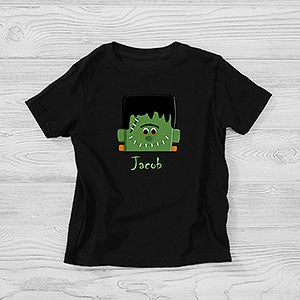 Personalized Halloween Toddler T-Shirt For Boys - Frankenstein - 11096-TT