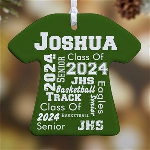 Personalized Christmas Ornaments - School Spirit - 1-Sided - 11154-1
