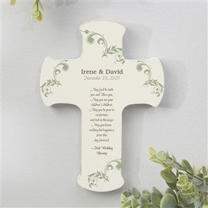  Irish Wedding Blessing Personalized Cross - 5x7 - 11324-S