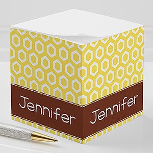 Her Design Personalized Paper Note Cube - 11349