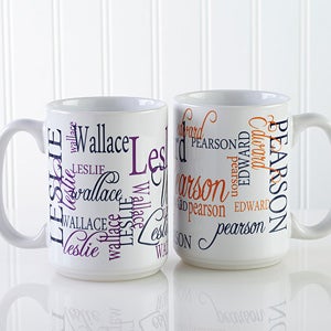 Personalized Large Coffee Mugs - My Name - 11539-L