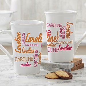 Personalized Latte Mug - Signature Style - 11539-U