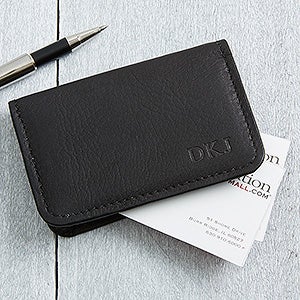personalized business card holder for men