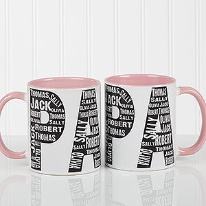Repeating Name For Him Personalized Coffee Mug 11oz.- Pink - 11743-P