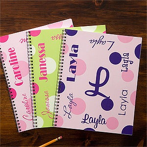 Thats My Name Personalized Large Notebooks For Girls-Set of 2 - 11849