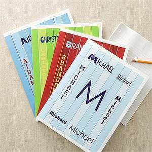 Personalized Notebooks for Boys - My Name