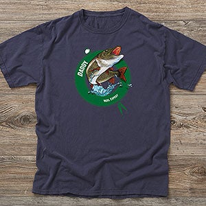 Fisherman Personalized Hanes Adult ComfortWash T-Shirt - 11989-CWT