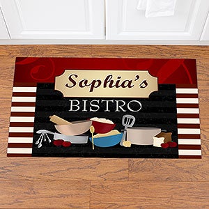 Personalized Family Kitchen Mat - Family Bistro - 12005-S