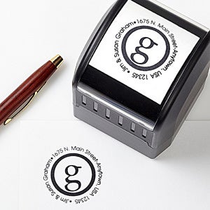 Small Initial Self-Inking Address Stamp - 12222