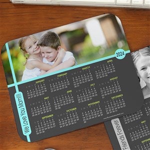 Personalized Photo Calendar Mouse Pad - 12232