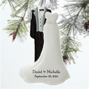 Bride  Groom<sup>©</sup> Personalized Ornament - 12284-N