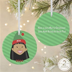 Personalized Christmas Characters Ornament - 2 Sided Matte - 12411-2L