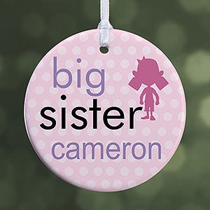 Big/Baby Brother  Sister Ornament- 2.85 Glossy - 1 Sided - 12414-1