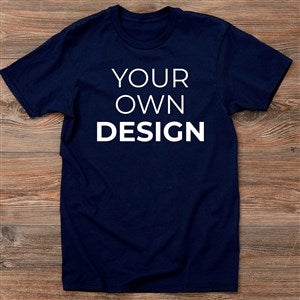 Design Your Own Hanes Adult T-Shirt - Navy Blue - 12528-NB