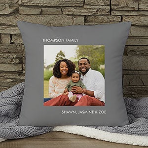 Personalized 14quot; Single Photo Pillow - 12552-1S
