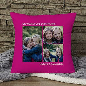 Personalized 14quot; Three Photo Pillow - 12552-3S
