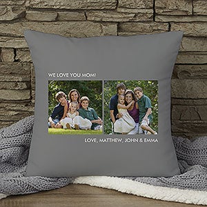 Personalized 14quot; Two Photo Pillow - 12552-2S