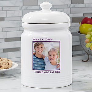 Photo Personalized Cookie Jars - Picture Perfect Single Photo - 12553-1