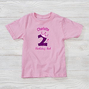 Personalized Girls Princess Birthday Toddler T-Shirt - 12583TT