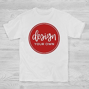Design Your Own Custom Kids T-Shirt - White - 12773-YT-W