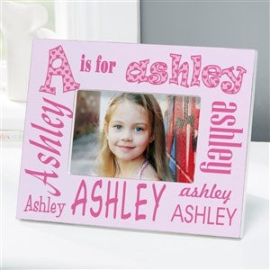 Its Me! Personalized Alphabet Name 4x6 Tabletop Frame - Horizontal - 1279