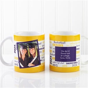 School Spirit Graduation Personalized Photo Coffee Mug 11 oz.- White - 12958-W