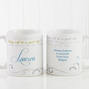 Personalized Inspirational Coffee Mugs - Cup of Inspiration - 12972-W