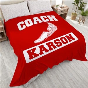 Coachs 15 Sports Personalized 90x108 Plush King Fleece Blanket - 12974-K
