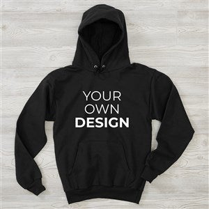 Design Your Own Adult Hooded Sweatshirt- Black - 12995-B