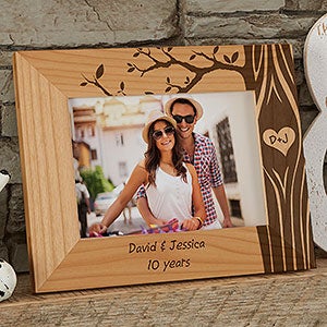 Carved In Love Personalized Picture Frame- 5 x 7 - 13026-M