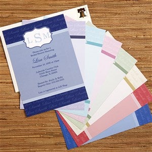 Wedding Monogram Shower Invitations - 13044