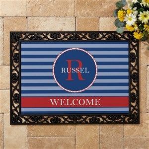 Anchors Aweigh! Personalized Doormat- 18x27 - 13048-S