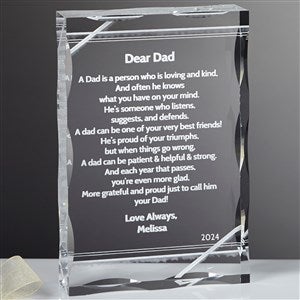 Dear Dad Poem Personalized Keepsake - 13060