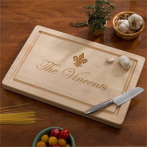 Maple Leaf Personalized 18 Cutting Board-No Handles - 13070D-NH