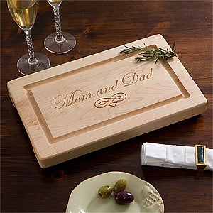 Maple Leaf Personalized 13 Cutting Board- No Handles - 13071D-NH