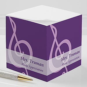 Teaching Professions Personalized Note Cube - 13173
