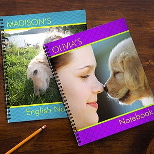 Photo Excitement Personalized Large Notebooks-Set of 2 - 13229