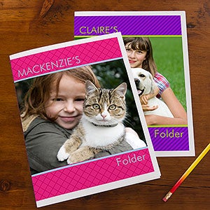 Photo Excitement Personalized Folders - Set of 2 - 13247