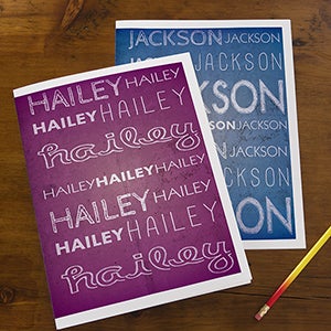 My Name Personalized Folders - Set of 2 - 13287