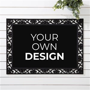 Design Your Own Personalized 18x27 Doormat - Black - 13289-Black